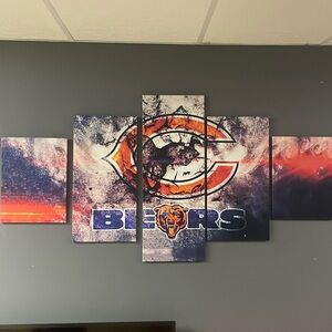 Chicago Bears canvas wall art.